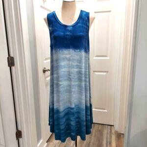 Curious blue summer dress Size large